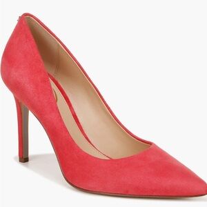 Sam Edelman Hazel Pointed Toe pump - guava pink suede